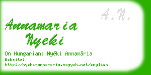 annamaria nyeki business card