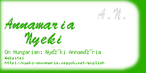 annamaria nyeki business card